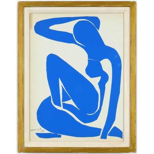 31 - HENRI MATISSE. BLUE NUDES. A set of four original lithographs from the 1954, edition after Matisses... 