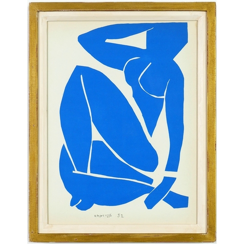 31 - HENRI MATISSE. BLUE NUDES. A set of four original lithographs from the 1954, edition after Matisses... 