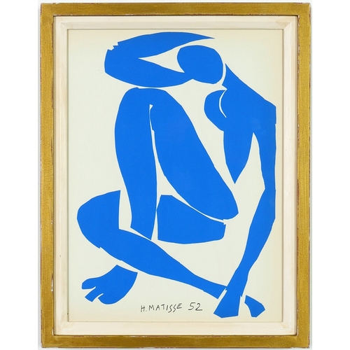 31 - HENRI MATISSE. BLUE NUDES. A set of four original lithographs from the 1954, edition after Matisses... 