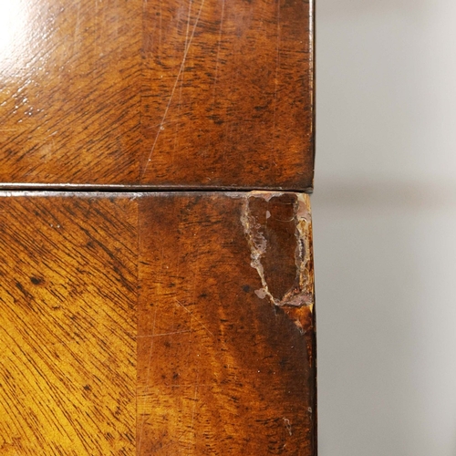 322 - DINING TABLE. with twin pedestal and one extra leaf. 225cm l unextended 112cm d x 77cm t. Leaf 56cm ... 