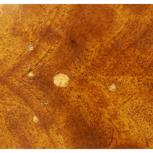 322 - DINING TABLE. with twin pedestal and one extra leaf. 225cm l unextended 112cm d x 77cm t. Leaf 56cm ... 