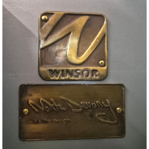 324 - SILVERED TALL CHEST. of serpentine form 65cm w x 46cm d x 137cm t.