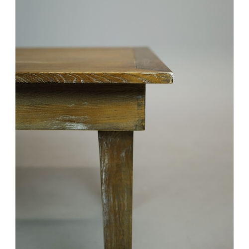 327 - DINING TABLE. with folding legs 178cm l x 92cm d.
