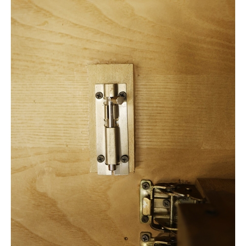 327 - DINING TABLE. with folding legs 178cm l x 92cm d.