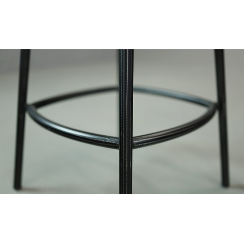 328 - STOOLS, FOUR, AND TWO OTHERS IN A DIFFERING STYLE (6). the first four industrial style ,adjustable a... 