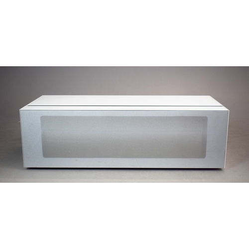 329 - SPECTRAL MEDIA CABINET. 131cm x 54cm x 40cm closed approx.