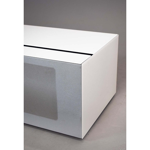 329 - SPECTRAL MEDIA CABINET. 131cm x 54cm x 40cm closed approx.