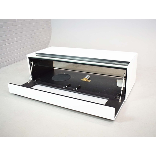 329 - SPECTRAL MEDIA CABINET. 131cm x 54cm x 40cm closed approx.