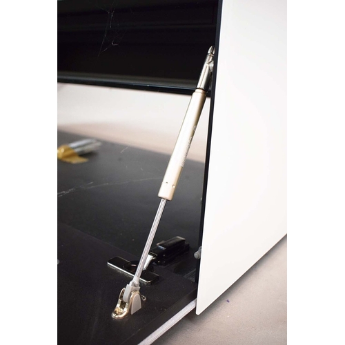 329 - SPECTRAL MEDIA CABINET. 131cm x 54cm x 40cm closed approx.