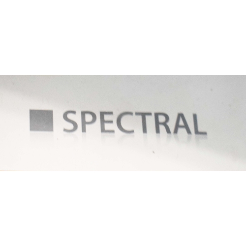 329 - SPECTRAL MEDIA CABINET. 131cm x 54cm x 40cm closed approx.
