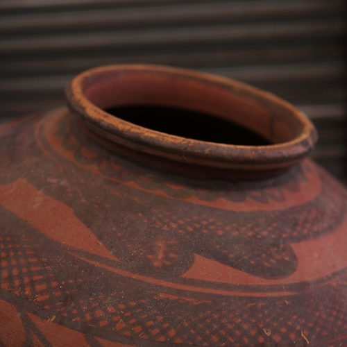 332 - INDIAN GHARA STYLE POTS, A COLLECTION OF 3 VARIOUS. 65cm diam. at largest approx. (3).