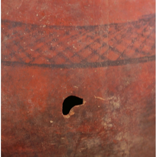 332 - INDIAN GHARA STYLE POTS, A COLLECTION OF 3 VARIOUS. 65cm diam. at largest approx. (3).