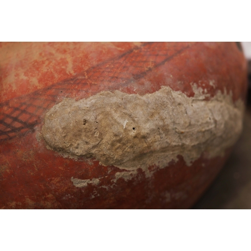 332 - INDIAN GHARA STYLE POTS, A COLLECTION OF 3 VARIOUS. 65cm diam. at largest approx. (3).