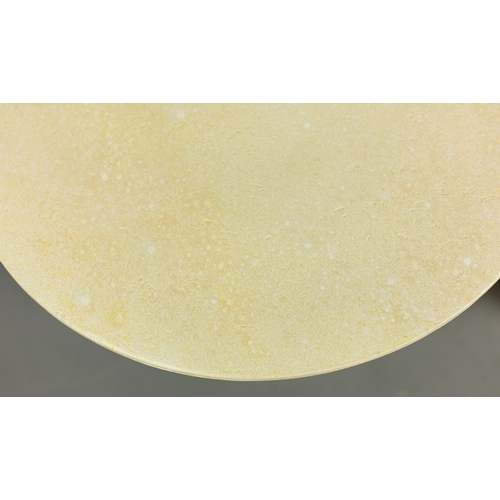 333 - SIDE TABLES, A PAIR. faux marble, 51.5cm dim. x 48cm H approx. (2).