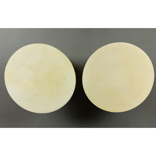334 - SIDE TABLES, A PAIR. faux marble, 51.5cm dim. x 48cm H approx. (2).