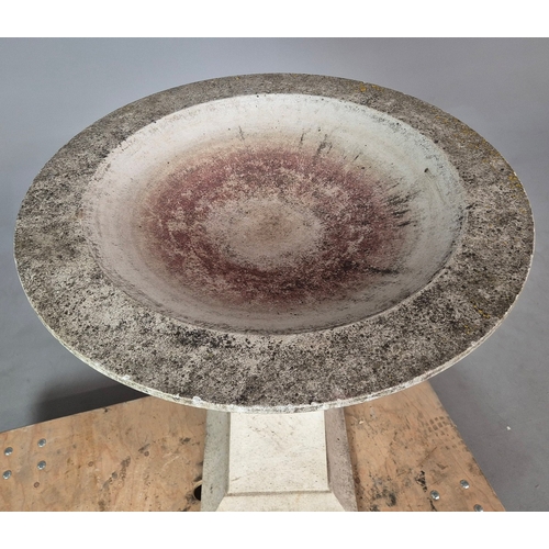 335 - GARDEN STONE BIRD BATH. 77cm x 88cm approx.