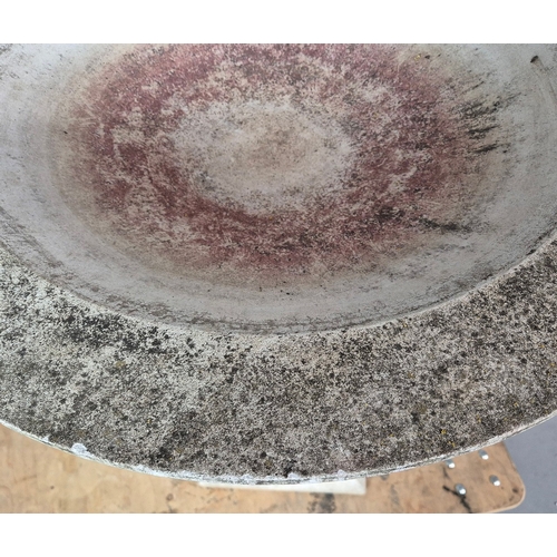 335 - GARDEN STONE BIRD BATH. 77cm x 88cm approx.