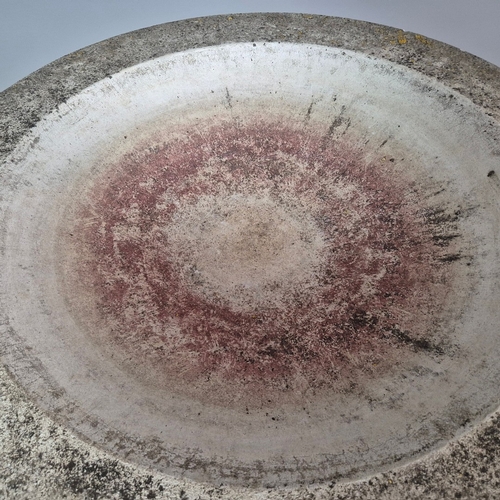 335 - GARDEN STONE BIRD BATH. 77cm x 88cm approx.