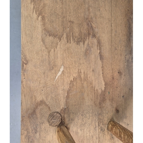 343 - PRIMITIVE FOLK ART STYLE ARMCHAIRS (2). largest 84cm H x 58cm W x 44cm D.