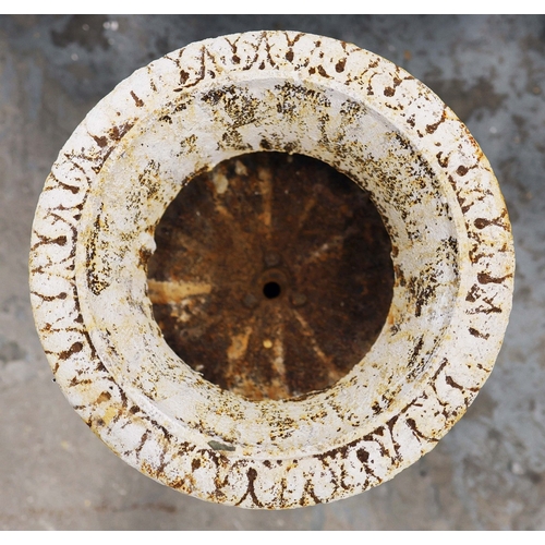 344 - VICTORIAN STYLE GARDEN PLANTERS, A SET OF 4. metal in and aged painted finish, 21cm H each approx. (... 