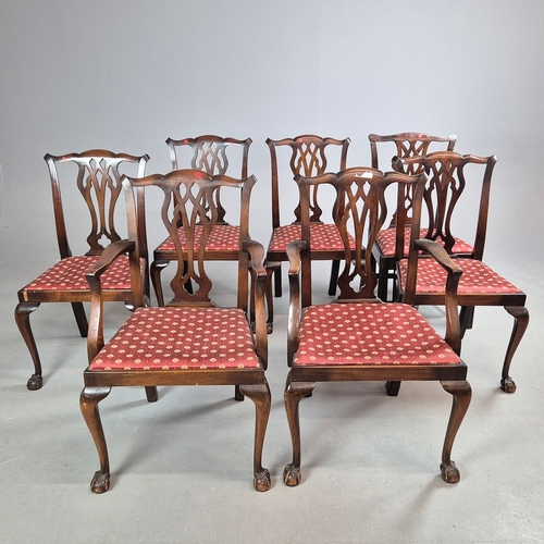 352 - DINING CHAIRS, A MATCHED SET OF SEVEN (7). Georgian style including two carvers and one earlier peri... 