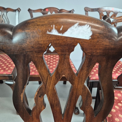 352 - DINING CHAIRS, A MATCHED SET OF SEVEN (7). Georgian style including two carvers and one earlier peri... 