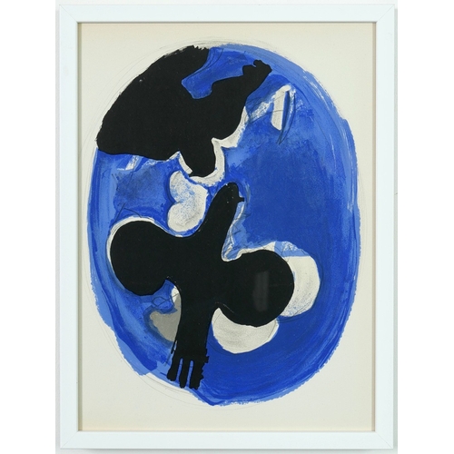 6 - GEORGE BRAQUE. BIRDS. a pair of lithographs 1955, suite: Carnet Intimes, 31.5cm x 22.5cm each.