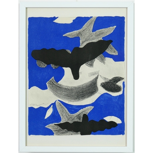 6 - GEORGE BRAQUE. BIRDS. a pair of lithographs 1955, suite: Carnet Intimes, 31.5cm x 22.5cm each.
