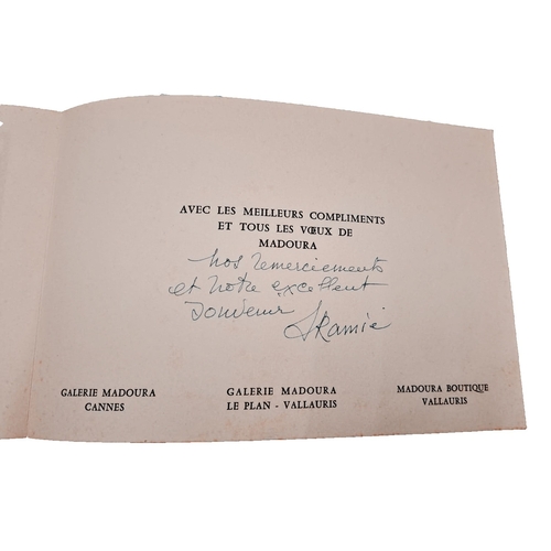 77 - PABLO PICASSO (1881-1973). CAVALIER ON HORSEBACK, HIS VALET, LA CELESTINE AND NUDE (NEW YEARS CARD F... 