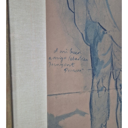 79 - PABLO PICASSO. LE FOU. (d) lithograph & pochoir, 79cm x 32cm, signed in the plate, 1963, pencil numb... 