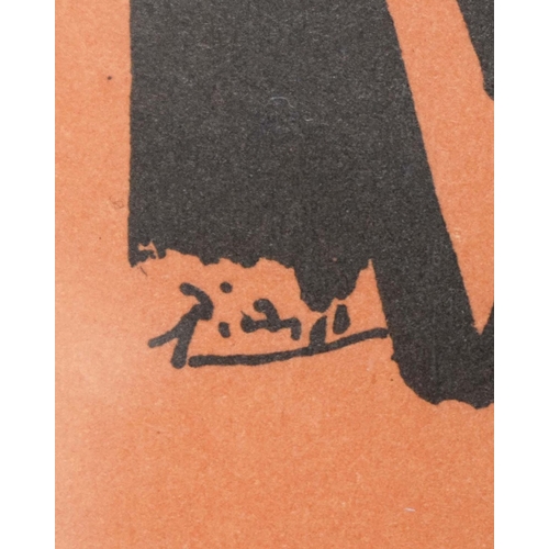 83 - PABLO PICASSO. VALLAURIS EXPOSITION 1952, CHEVRE. (d) Lithograph, 25cms 17.5cms , signed in the plat... 