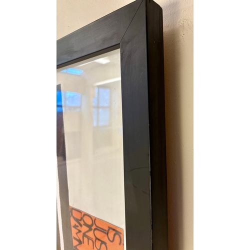 88 - THE IMPORTANCE OF BEING IDLE OASIS POSTER. framed and glazed, 160cm H x 108cm W.