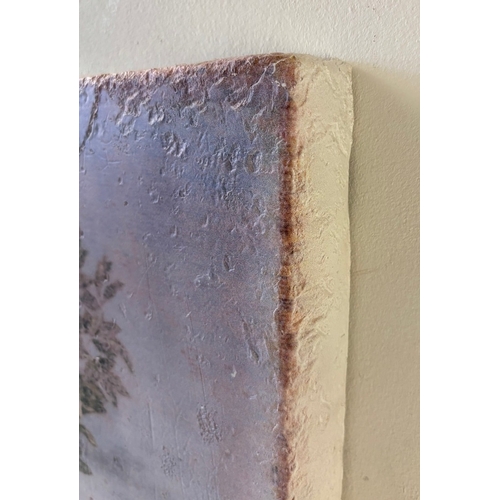 90 - MARY AND CHILD PICTURE. on ceramic panel, 100cm H x 80cm W.