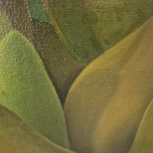 94 - LISA SMITH (BRITISH 21ST CENTURY). MIXED NUTS AND PEARS. Oil on canvas, 90 x 152cm, framed.