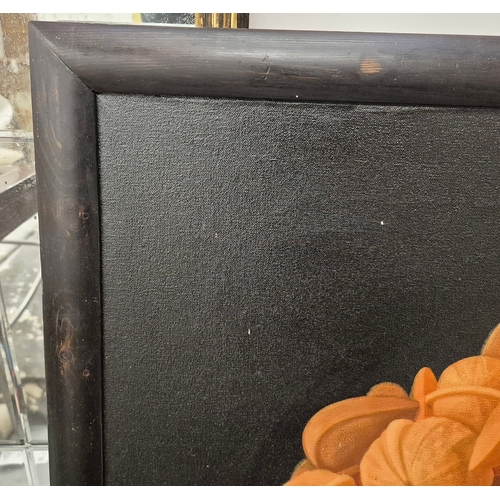 94 - LISA SMITH (BRITISH 21ST CENTURY). MIXED NUTS AND PEARS. Oil on canvas, 90 x 152cm, framed.