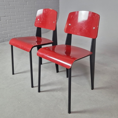 25 - PAIR OF VITRA STANDARD CHAIRS BY JEAN PROUVE. Vitra Edition 2002.