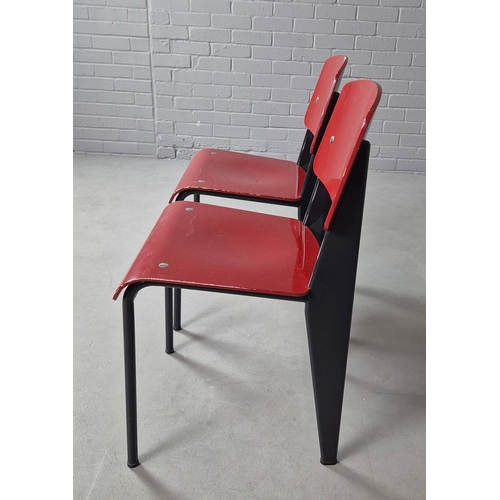 25 - PAIR OF VITRA STANDARD CHAIRS BY JEAN PROUVE. Vitra Edition 2002.