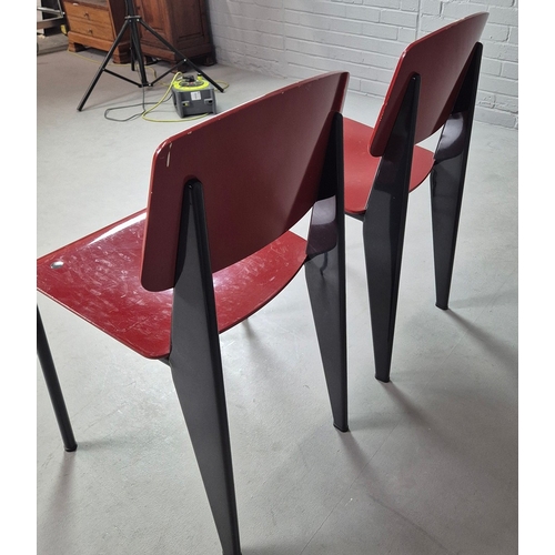 25 - PAIR OF VITRA STANDARD CHAIRS BY JEAN PROUVE. Vitra Edition 2002.