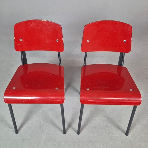 25 - PAIR OF VITRA STANDARD CHAIRS BY JEAN PROUVE. Vitra Edition 2002.