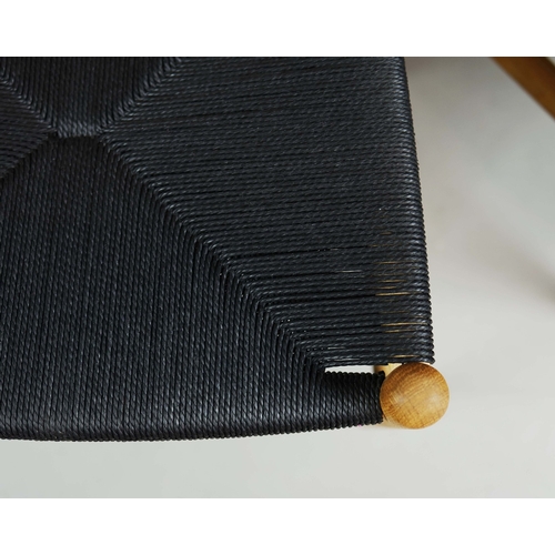 55 - CARL HANSEN & SON WISHBONE CHAIRS, A SET OF 8. by Hans J Wegner, 76cm H approx. (8).