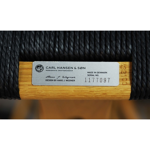 55 - CARL HANSEN & SON WISHBONE CHAIRS, A SET OF 8. by Hans J Wegner, 76cm H approx. (8).