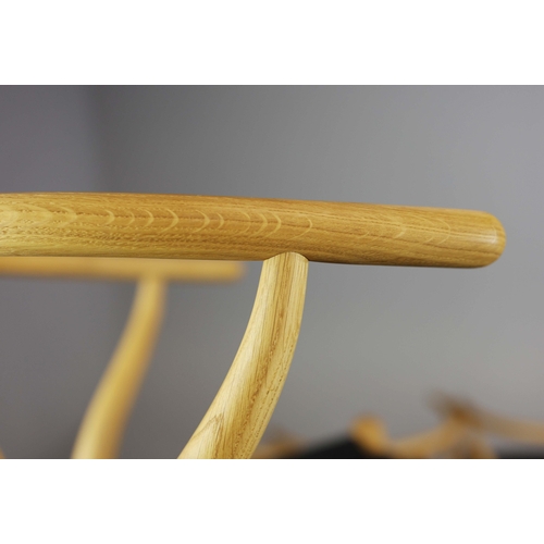 55 - CARL HANSEN & SON WISHBONE CHAIRS, A SET OF 8. by Hans J Wegner, 76cm H approx. (8).