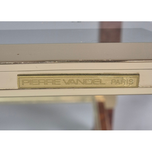 60 - PIERRE VANDEL SIDE TABLE. vintage 1970s French 50cm H x 58cm W x 58cm D.