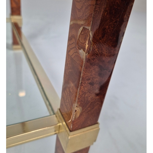 60 - PIERRE VANDEL SIDE TABLE. vintage 1970s French 50cm H x 58cm W x 58cm D.