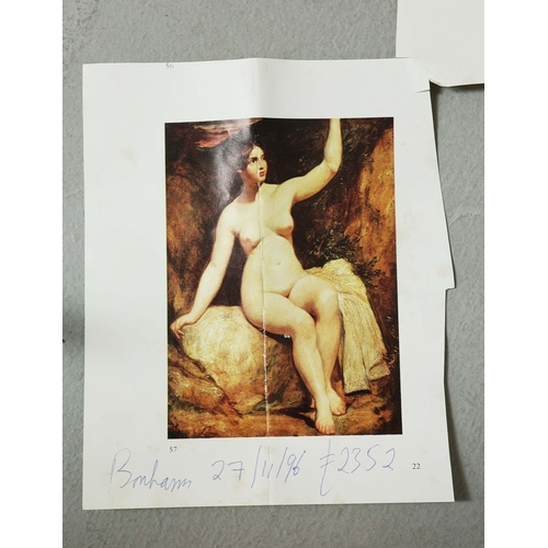 1 - WILLIAM ETTY R.A. (BRITISH 1787- 1849). SEATED FEMALE NUDE. oil on board, 71cm x 57cm, framed, Prove... 