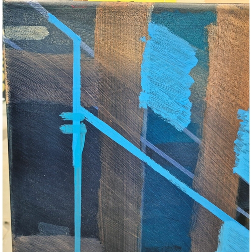 10 - CHRIS FARRELL (B. 1971). CITYSCAPE. oil on canvas, 90cm x 130cm.