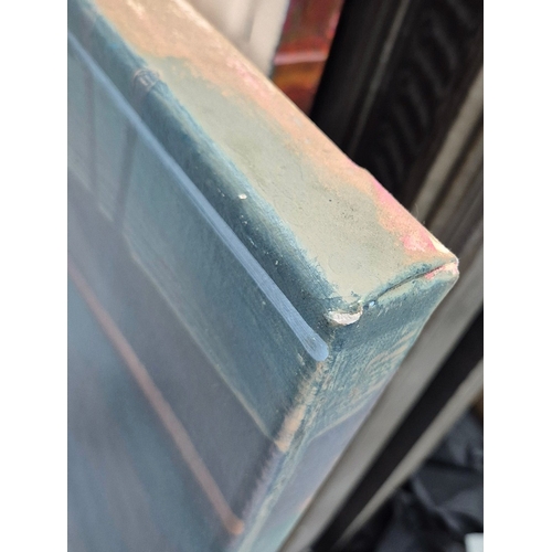 10 - CHRIS FARRELL (B. 1971). CITYSCAPE. oil on canvas, 90cm x 130cm.