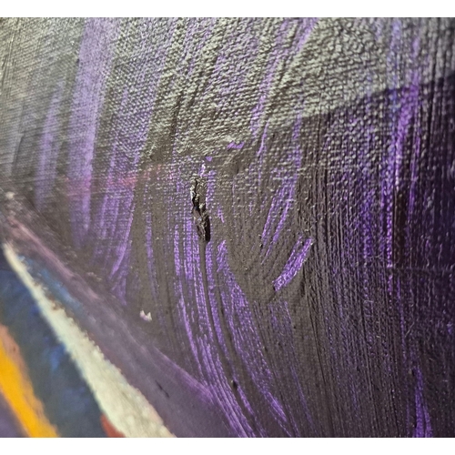 12 - VITALY FEDOROV. ABSTRACT. Oil on Canvas, 170cms x 200cms, signed and inscribed verso, Framed.