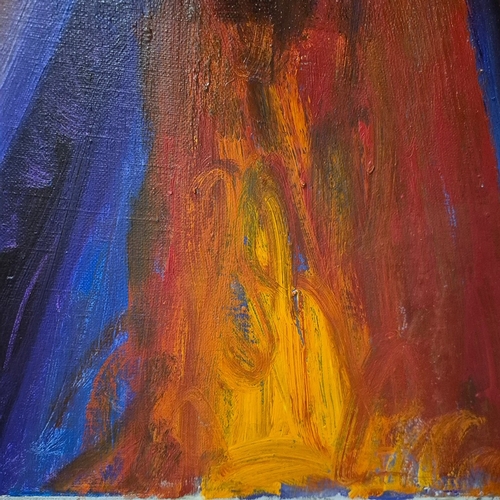 12 - VITALY FEDOROV. ABSTRACT. Oil on Canvas, 170cms x 200cms, signed and inscribed verso, Framed.