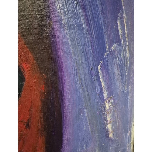 12 - VITALY FEDOROV. ABSTRACT. Oil on Canvas, 170cms x 200cms, signed and inscribed verso, Framed.